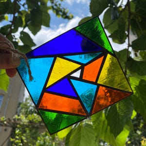 Stained Glass Geometric Colors