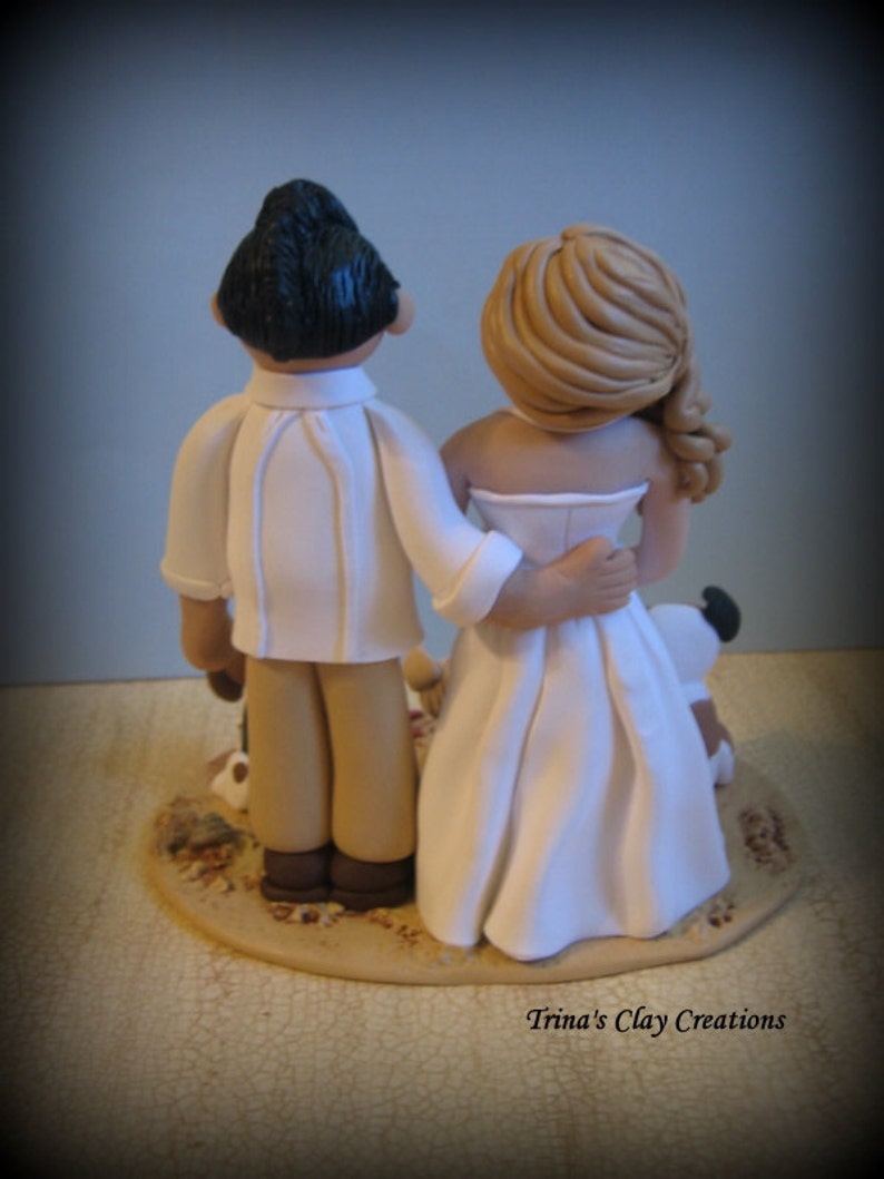 Wedding Cake Topper Custom Cake Topper Bride and Groom with Etsy