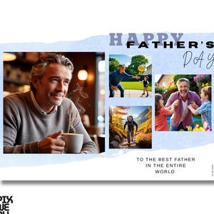 Libro electrónico con fotos atrevidas para el Día del Padre: regalo imprimible de 10 páginas para papá | Recuerdo emotivo