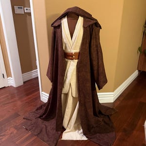 Deluxe Ben Kenobi Cosplay Costume – Jedi Master Robe | Screen Accurate Star Wars Outfit