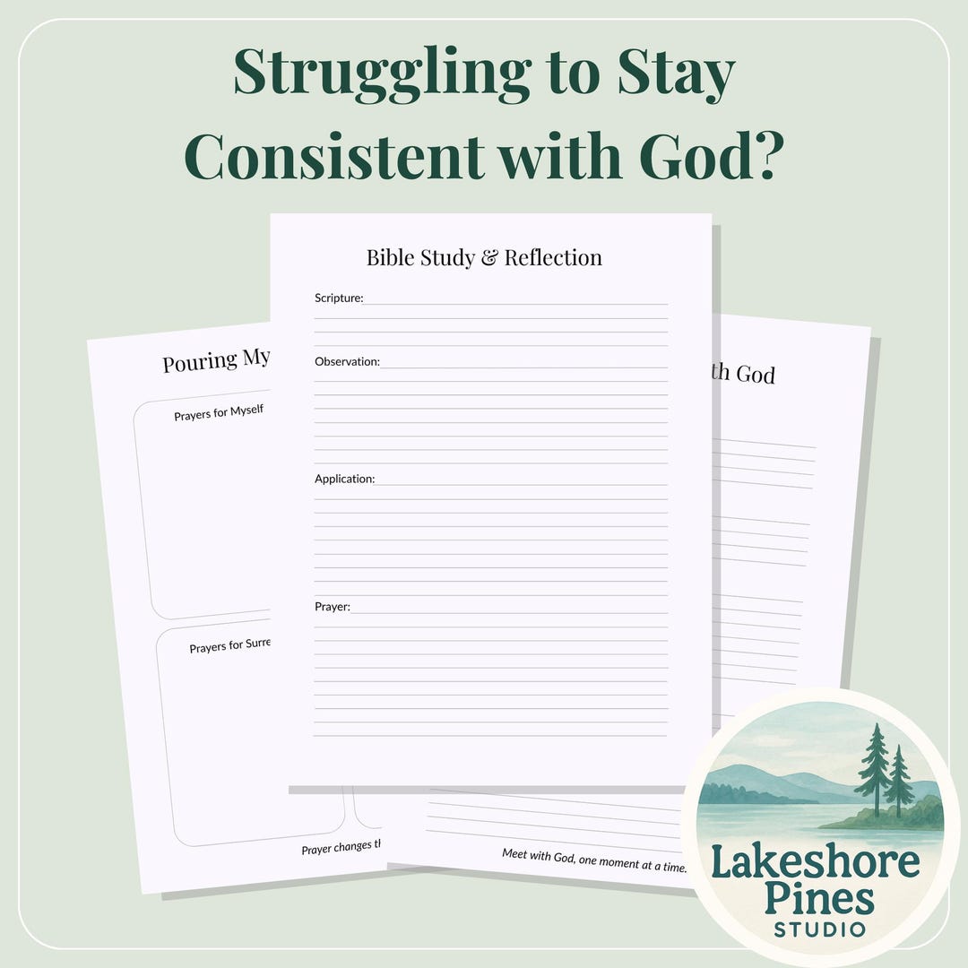 Christian Quiet Time Planner for Moms | Daily Devotional Journal Pages ...