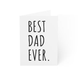 Meilleur jeu de cartes de voeux pour papa de tous les temps | Parfait pour la fête des pères, les anniversaires, les célébrations, les invitations et les remerciements