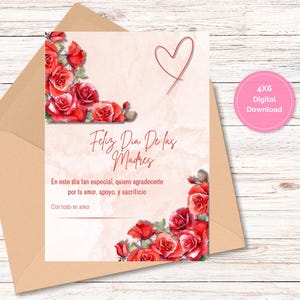 Beautiful Dia de las Madres Card for Mom, Mother&#39;s Day Greeting