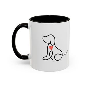 Colorful Pet Lover Mug, Pawprints on My Heart, Gift for Dog Owners, Animal Lover&#39;s Coffee Cup, Cute Animal-Themed Drinkware