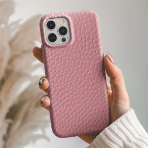 キュートなピンクのレザープリントのiPhone用タフ保護ケース、Samsung Galaxy S24 S25 Ultra用ケース、トレンディなケース、お母さんへのプレゼント、送料無料