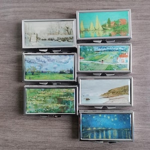 Mini Watercolor Paint Box, Portable Paint Palette, Travel Artist Paint Palette, Watercolor Supplies, Famous Painting Design