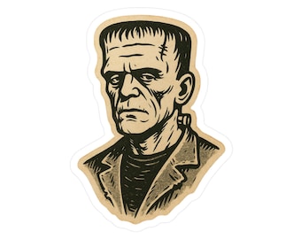 Frankenstein sticker, halloween sticker