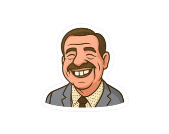 Vinyl Decals, George Wilson chiclet teeth Dennis the Menace Sticker, Laptop Decal, Car Decal, Waterproof Decal, Bumper Sticker