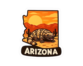 Gila Monster Arizona decal Sticker | Kiss-Cut Vinyl Decal