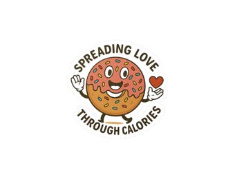 Donut sticker, spreading love through calories sticker