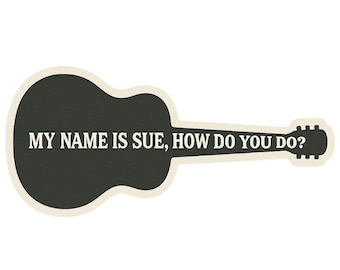 Guitar Vinyl Decals for Music Lovers | Fun Wall Art, Laptop Stickers, Bumper Decals, Gifts for Musicians, Custom Decor