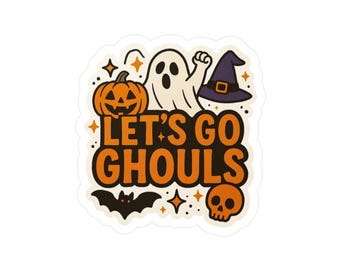 Let's go ghouls sticker, halloween sticker