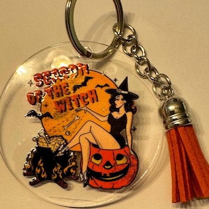 Halloween Witch Keychain