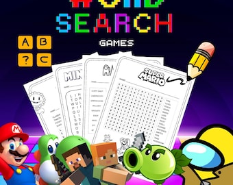 Sopa de letras imprimible: juego de actividades para niños (descarga digital)