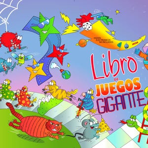 Libro de Juegos Gigantes – Edición Digital Retro (Infancia de los 90), juegos de mesa, actividades para niños