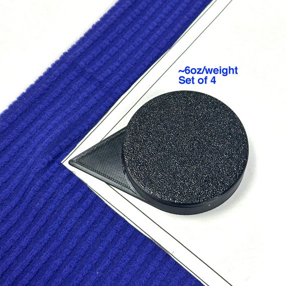 Triangular Pattern Weights | Finally Holds the Corners! | 6oz Set of 4 - for Accurate Cuts