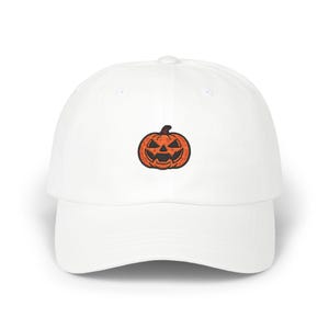 Pumpkin Embroidered Hat, Jack O Lantern Hat, Spooky Season Hat, Halloween Costume Hat, Spooky Hat, Fall Headwear, Halloween Gift