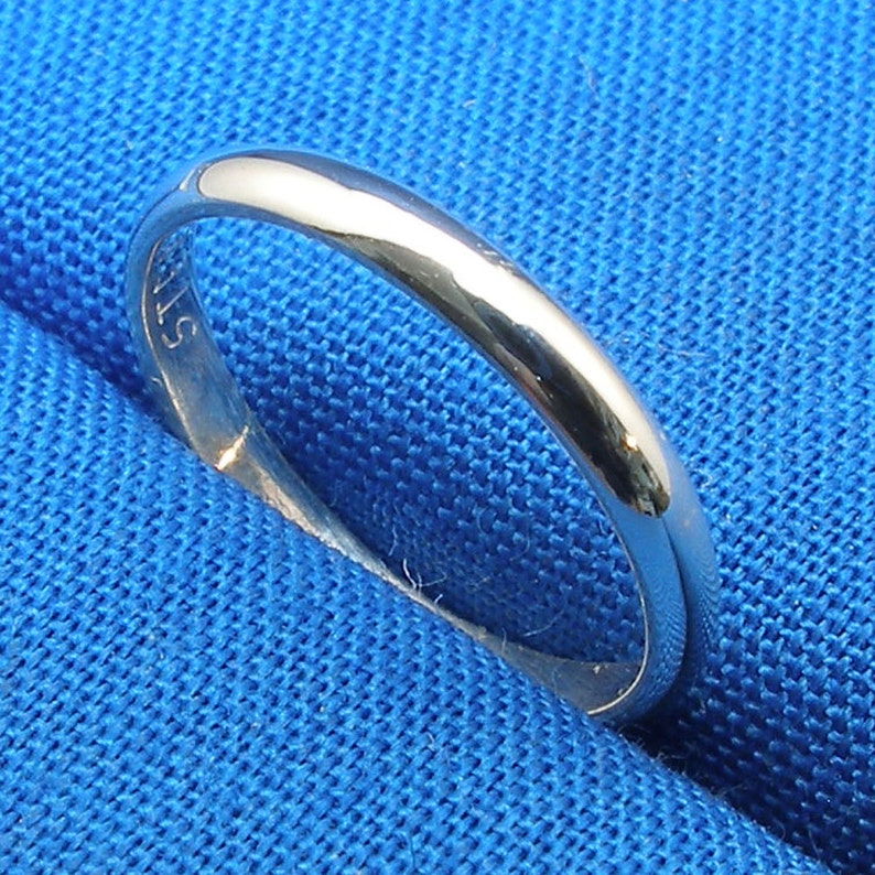 Sterling Silver Baby Keepsake Ring Recycled Silver Band Etsy