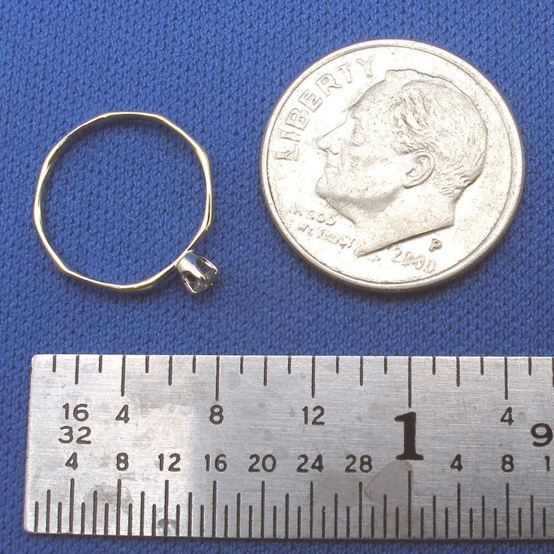 Size 00 14k Diamond Baby Keepsake Ring April Birthstone Etsy