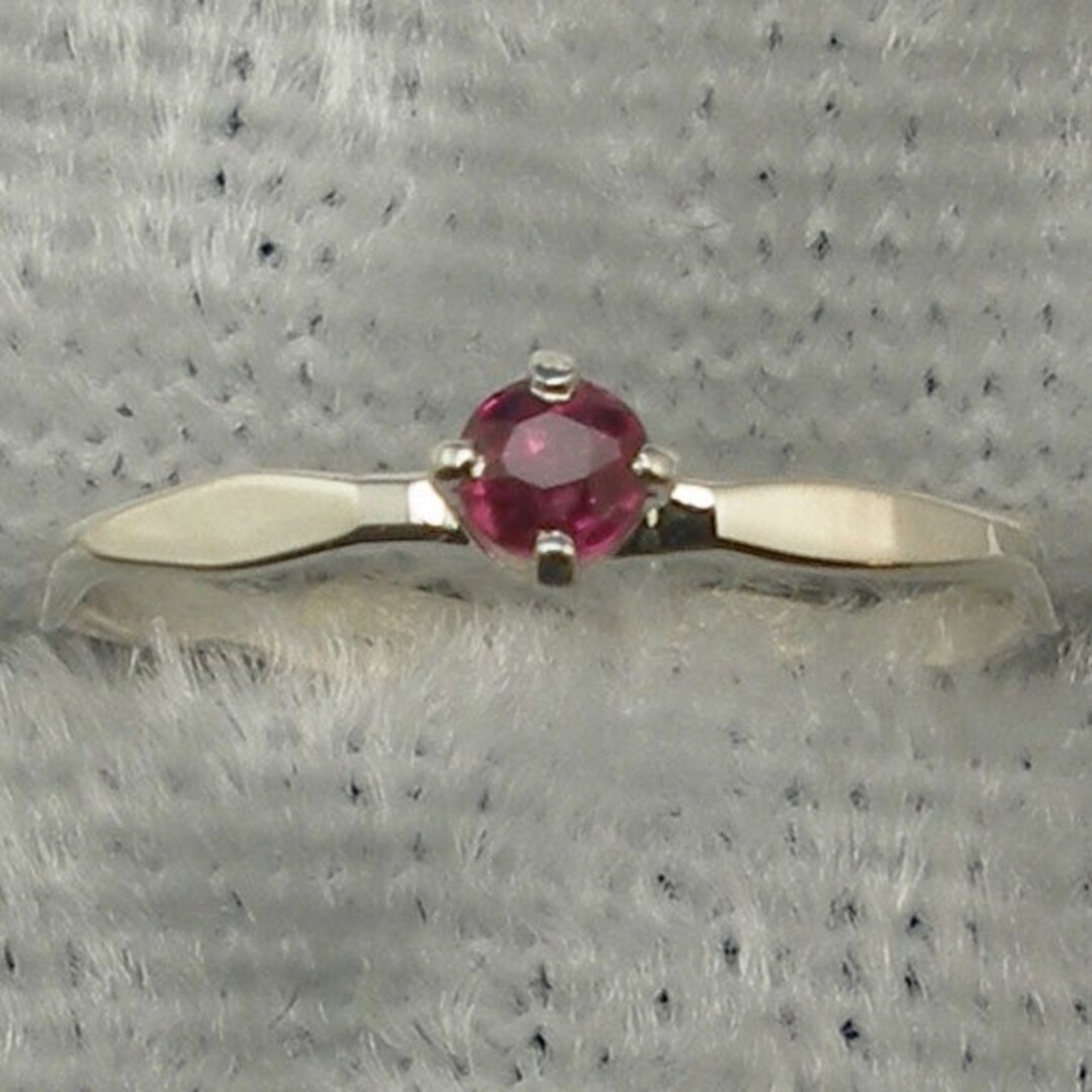 Ruby Baby Keepsake Ring July Birthstone Hand Crafted Etsy