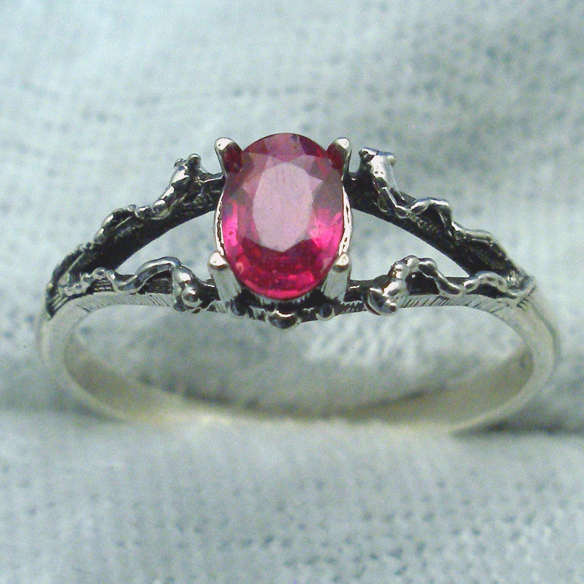 Natural Ruby Mythological Stone Protector Ring July - Etsy