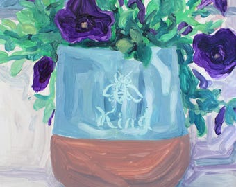 Original Artwork, Floral Oil Painting - Small Works, Plein Air