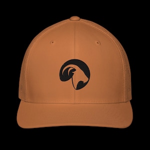 Goat - Embroidered Closed-Back Trucker Cap