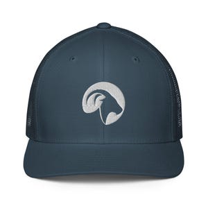 Goat - Embroidered Closed-Back Trucker Cap