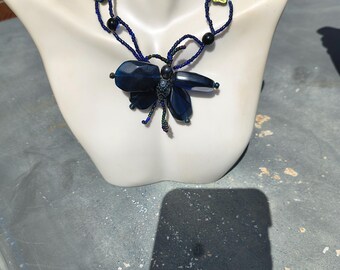 Nighttime Butterfly Choker Necklace