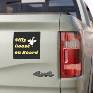 Adesivo magnetico per paraurti &quot;Silly Goose&quot;, divertenti accessori per auto, suona il clacson se sei un&#39;oca sciocca, regalo originale per gli amici, accessorio per viaggi su strada