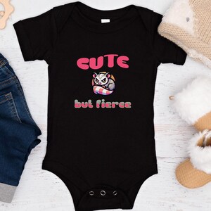 Cute But Fierce Infant Jersey One Piece, Baby Bodysuit, Newborn Outfit, First Birthday Gift, Toddler Apparel, Infant Clothing