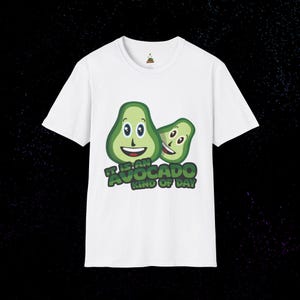 Avocado Happiness Unisex Softstyle T-Shirt, Avocado Lovers Tee, Cheerful Avocado Shirt, Funny Avocado Graphic Top, Avocado Kind of Day