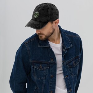 Space Cat Vintage Cotton Twill Cap