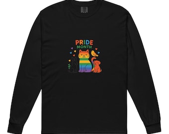 Garment-dyed heavyweight long-sleeve shirt