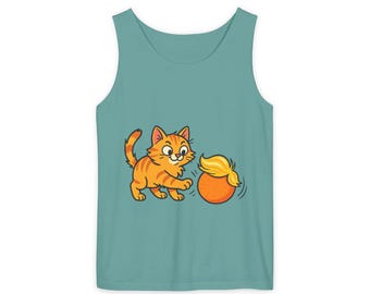 Verspieltes Katzen Grafik Tank Top für den Sommer