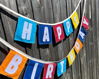 Multi-color Birthday Banner