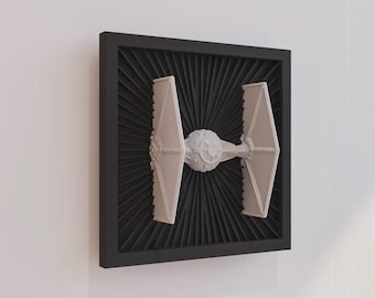 Star Wars TIE Fighter Wall Art – Star Wars 3D Wall Decor