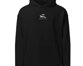 Suede Finish Hoodie Women, Brushed Organic Cotton Heavyweight Sweatshirt, Soft Luxe Pullover