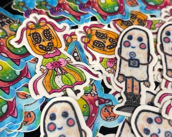 Pegatinas de Halloween (paquete de 4)