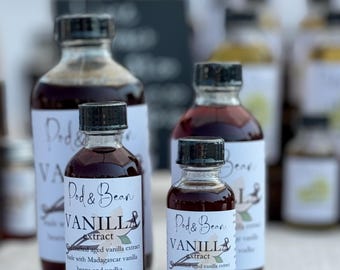 Small Batch Madagascar Vanilla Extract | Aged, Gluten-Free, Vodka-Based Baking Flavor