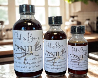 Madagascar Vanilla Extract | Aged 2 Years, Small Batch, Rum-Based