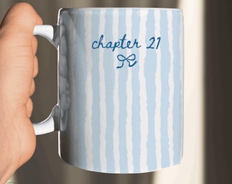 Personalized Chapter 21 Birthday Mug, 21st Birthday Gift For Her, Custom Milestone Coffee Cup, 21 Years Old Keepsake Gift