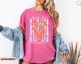 Personalized Lobster Bachelorette Shirt, She Found Her Lobster Tee, Custom Bach Party Shirt, Coastal Bride Trip Tee, Friends Girls Weekend