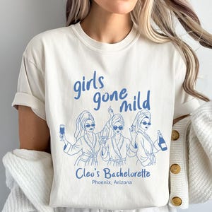 Girls Gone Mild Bachelorette Shirts, Slumber Party Tee, Spa Bachelorette, Girls Night In Shirt, Gift for Bridesmaids, Comfort Colors Bach