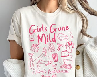 Girls Gone Mild Bachelorette Party Shirts: Custom Slumber Party Comfort Colors Tee