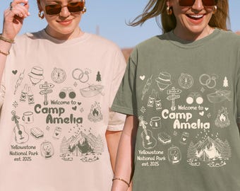 Camp Bachelorette Comfort Colors Shirt: Mountain Bride Hiking Party