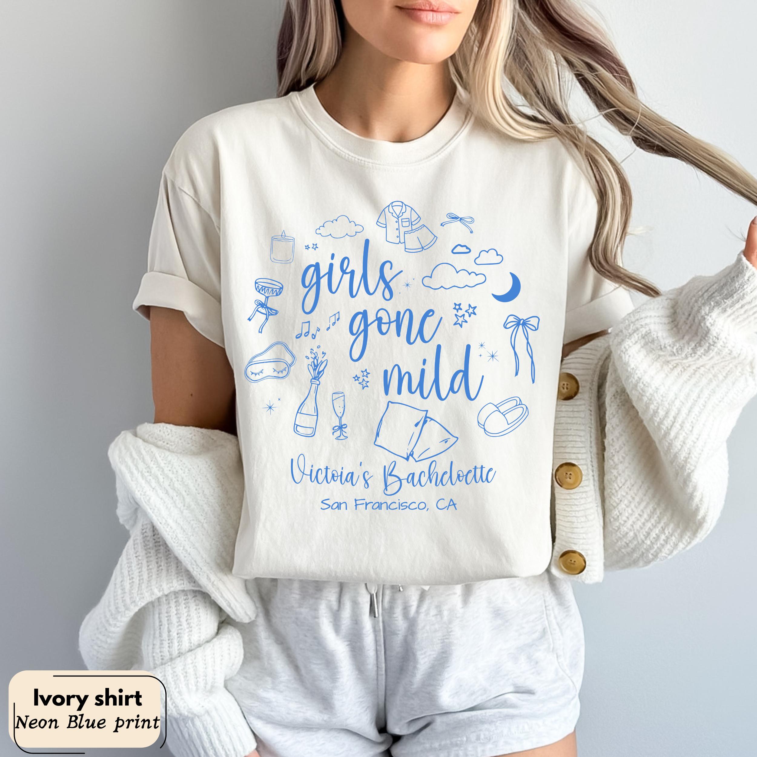 Girls Gone Mild Bachelorette Shirts, Spa Bachelorette, Personalized Bachelorette, Comfort Colors Bach