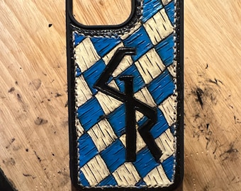 Custom Hand-tooled Leather Phone Case