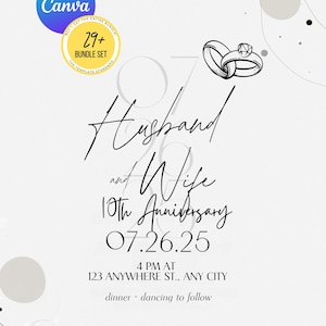 結婚25周年記念招待状（シルバー）、結婚25周年記念招待状（シルバー）、結婚25周年記念招待状（シルバー）