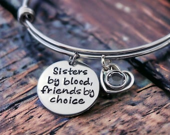 Schwestern Armband - Schwestern fürs Leben - Schwestern nach Wahl - Bettelarmband - Geschenk für Sie - Beste Sis